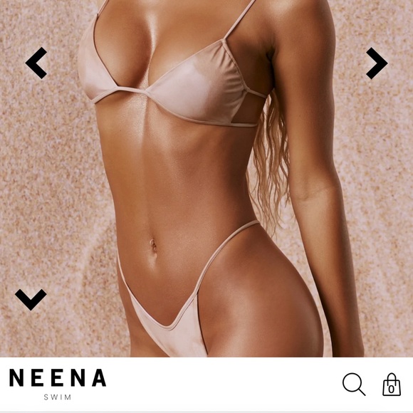 Neena swim bikini set…top is size large/bottom is medium - Picture 2 of 6